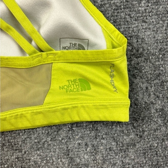 THE NORTH FACE Women’s yellow/green Sports Bra Flash-dry size: Large - Picture 5 of 8